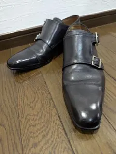 【美品】フランチェスコべニーニョ ダブルモンクストラップシューズのサムネイル