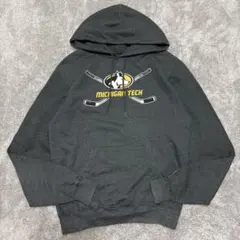 チャンピオン Michigan Tech カレッジ系 チームロゴパーカー グレー