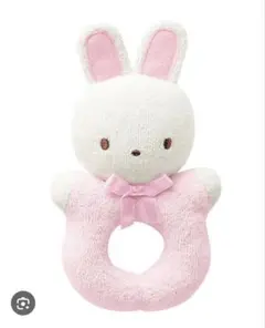 Familiar ピンク ラトルとタオルセット