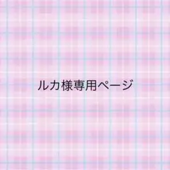 ルカ様専用ページ