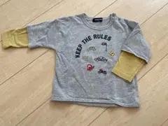 klädkåp 交通ルール(車、標識など)重ね着風長袖Tシャツ 90サイズ
