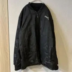 【美品】プーマ　PUMA☆カモフラ アウター ジャンパー 黒 リバーシブル