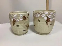 ☆□【新品】【織部】花笑み 組湯呑 - メルカリ