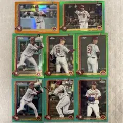 楽天 シリアル8枚セット topps NPB chrome 2025