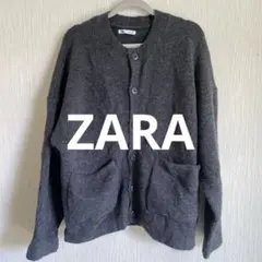 ZARA ウール混カーディガン
