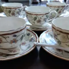 NARUMI 旧刻印 カップ&ソーサー 5客 CHINA　カトラリーセット