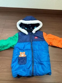 ミキハウス　Boysダウンフード付き　リバーシブル　サイズ90cm