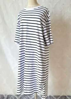 値下げ❗GAPストライプ 半袖カットソーワンピース