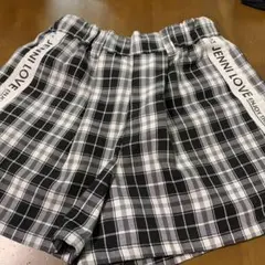 ジェニィラブ　130 ショートパンツ　チェック