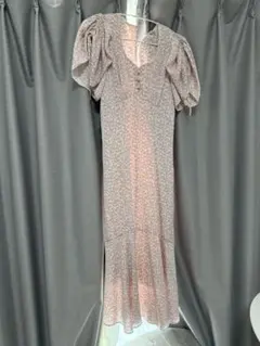 snidel パフスリーブ ロングワンピース ０サイズ