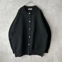 ジャーナルスタンダード　ウォッシャブルバナナスリーブカーディガン　ブラック