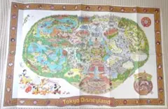 東京ディズニーランド 開園初期 園内ガイドマップ 1993購入のサムネイル