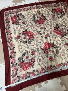 JILLSTUART 大判スカーフ 花柄 ボルドーのサムネイル