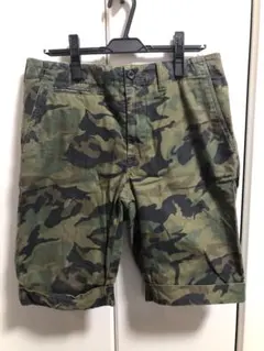 ビームスプラス BEAMS+ ミリタリー パンツ ショーツ 迷彩 カモフラ M