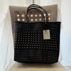 moonBird ムーンバード メルカドバッグ 幾何学模様 ブラック M