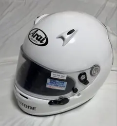 未使用級 62cm Arai GP-5x フルフェイスヘルメット ホワイト - メルカリ