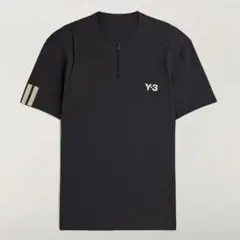 adidas Y-3 ハーフジップ Tシャツ ブラック ランニングのサムネイル