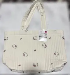 新品タグ付きサンリオ ハローキティ イブル レッスンバッグ ヌビバッグ ホワイト