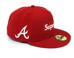 シュプリーム 24ss ニューエラ MLB アトランタブレーブス キャップ
