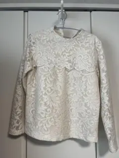 ROPE 花柄レース 長袖ブラウス