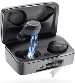 ワイヤレスイヤホン bluetooth 5.0 瞬時自動接続 HiFi 3D