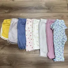 ディズニー セットアップ ミニー90 女の子 フリル 半そで 短パン シャツのサムネイル