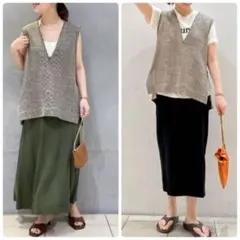 【しいゆ様】Spic&Span スピック&スパン リネンツイードベスト 近年