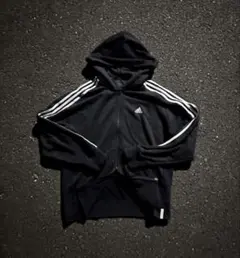 00s adidas ジップパーカー