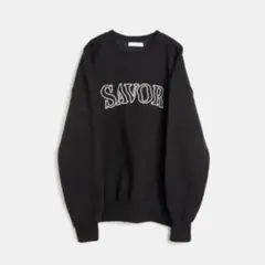 El mar(エルマール) "SAVOR"刺繍クルーネックトレーナー