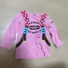 MIKIHOUSE ホットビスケッツ 長袖Tシャツ だまし絵