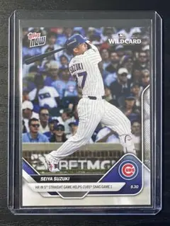 【US購入】Topps Now カブス 鈴木誠也 ポストシーズン開幕本塁打