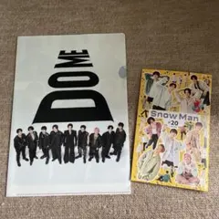 Snow Man DOMEクリアファイル　ステッカーセット