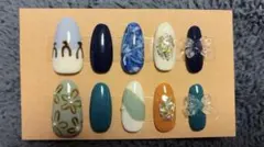 アニメモチーフ 利吉×小松田ジェルネイルチップ