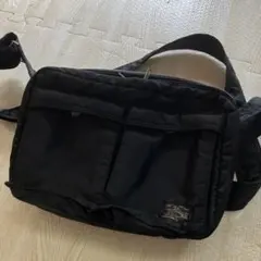 PORTER ブラック ショルダーバッグ 吉田カバン タンカー