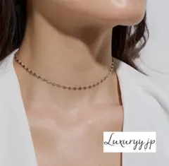 ゴールドシルバー 繊細ペタルチェーン サージカルステンレス 【人気】ネックレス