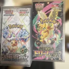 テラスタルフェスex メガドリームex 各1box シュリンク、ペリペリ付