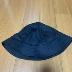 黒 バケットハット シンプルデザイン