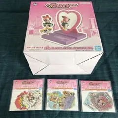 一番くじパワーパフガールズ　A賞　ミラー付きスマホスタンド・H賞　ステッカー
