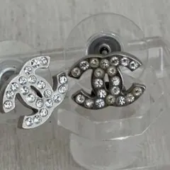 CHANEL ココマーク ラインストーン ピアス 片耳用 ＊即日発送可能