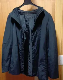 レディース　パーカー付きジャケット　ブラックМサイズ