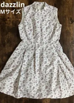 dazzlin　花柄　ノースリーブワンピース　ミニ　ダズリン　Mサイズ