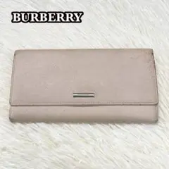 ✨内側美品✨ BURBERRY バーバリー 長財布 レザー がま口 ノバチェックのサムネイル