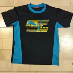 Puma グラフィックTシャツ 黒/青サイズ150