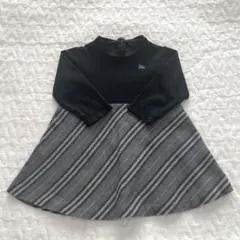 極美品 バーバリーロンドン 子供140 ワンピース 通年 黒系 B1230 TGB ショッピング / BURBERRY【バーバリー】 子供服 ワンピース 夏秋