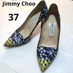 Jimmy Choo カラフル花柄ハイヒールパンプス 37