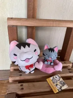 ちびギャラリー⭐︎ネコのぬいぐるみとフィギュア⭐︎2点セット