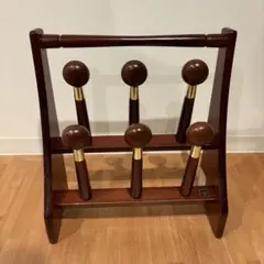 昭和レトロ ニチハン 木製シューズラック スリッパラック 5足収納棚 古家具 昭和レトロ ニチハン 木製シューズラック スリッパラック 5足