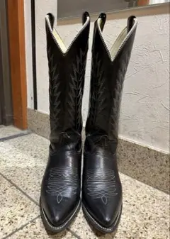 JOE SANCHEZジョーサンチェス '80ウエスタンブーツ黒メンズ 中古 JOE SANCHEZジョーサンチェス '80ウエスタンブーツ黒メンズ 中古