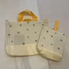 バナナ 男の子 入学 セット レッスンバッグ 手さげバッグ上履き シューズケース