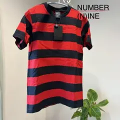 NUMBER (N)INE ボーダーTシャツ レッド ブラックのサムネイル
